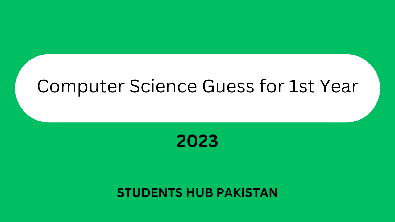 11th class Computer science Guess