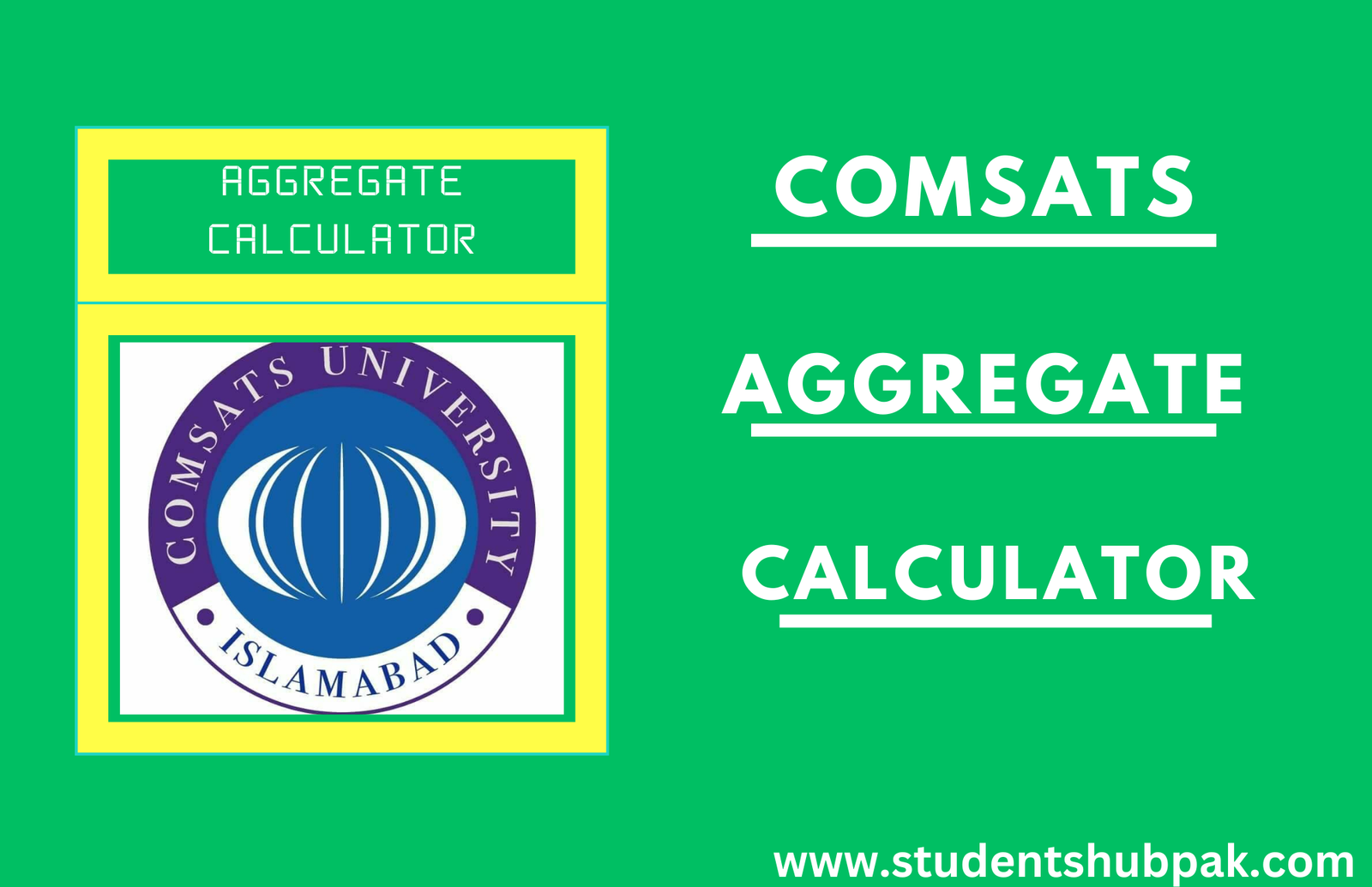 Comsats Aggregate Calculator