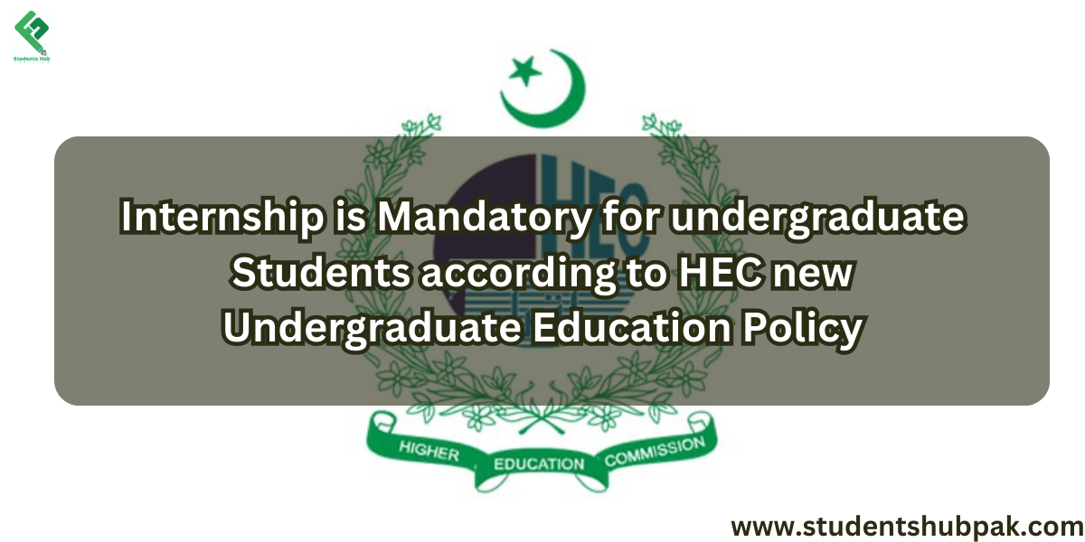 Internship is Mandatory for undergraduate Students